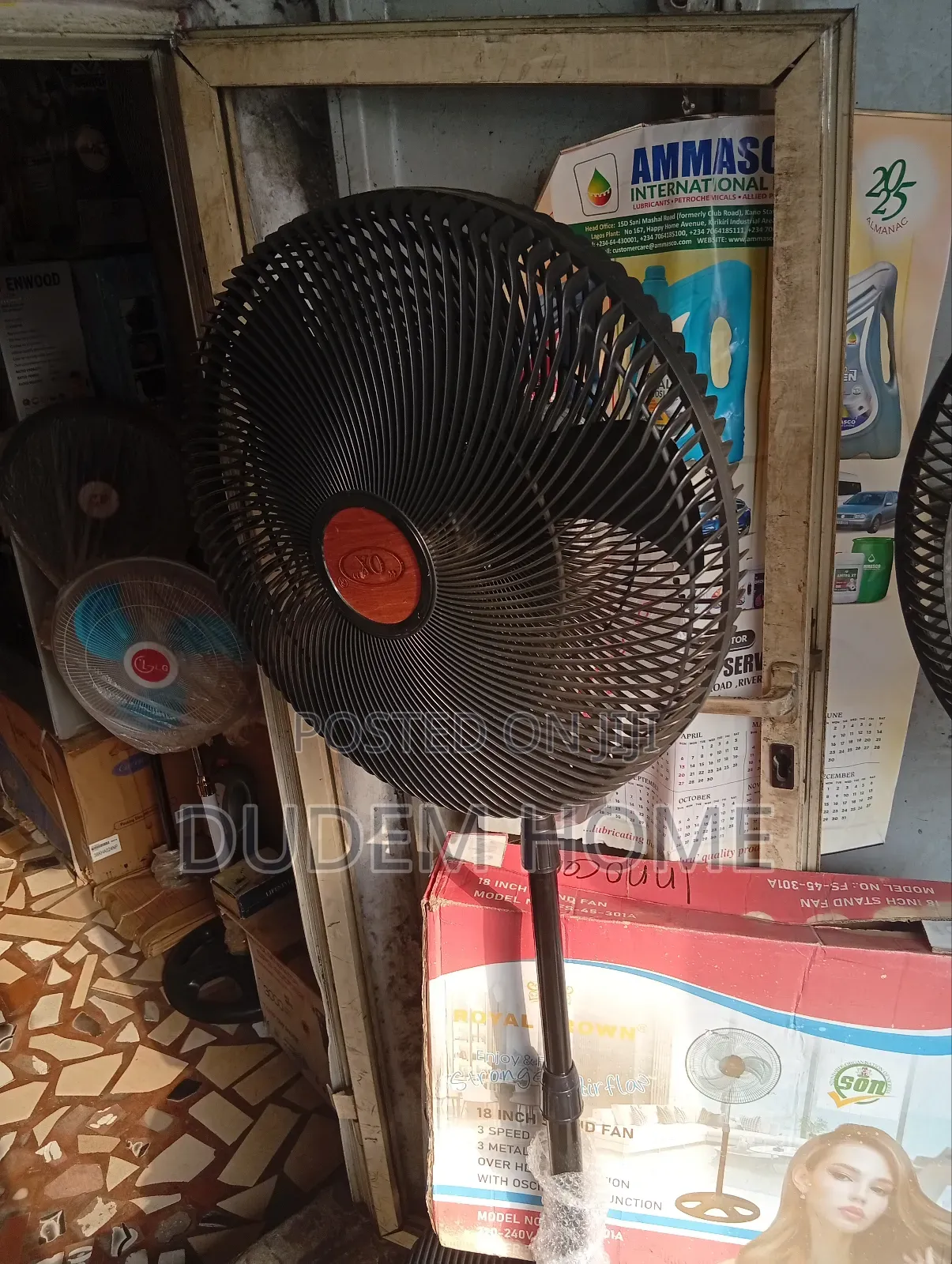 Ox Standing Fan 18 Inches Black