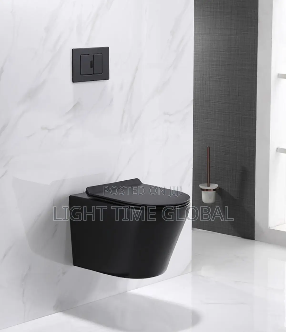 Matt Black Concealed Wc