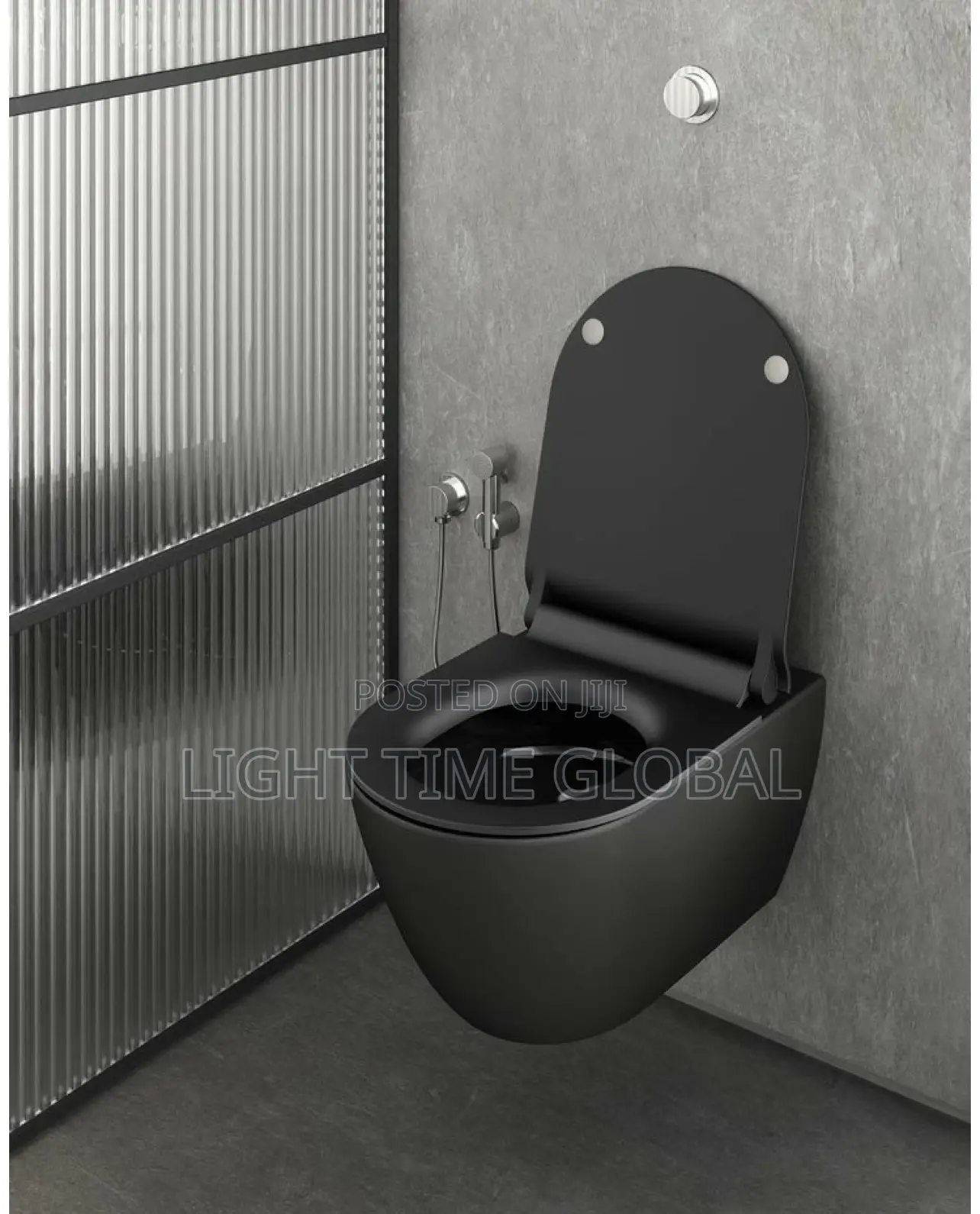 Matt Black Concealed Wc