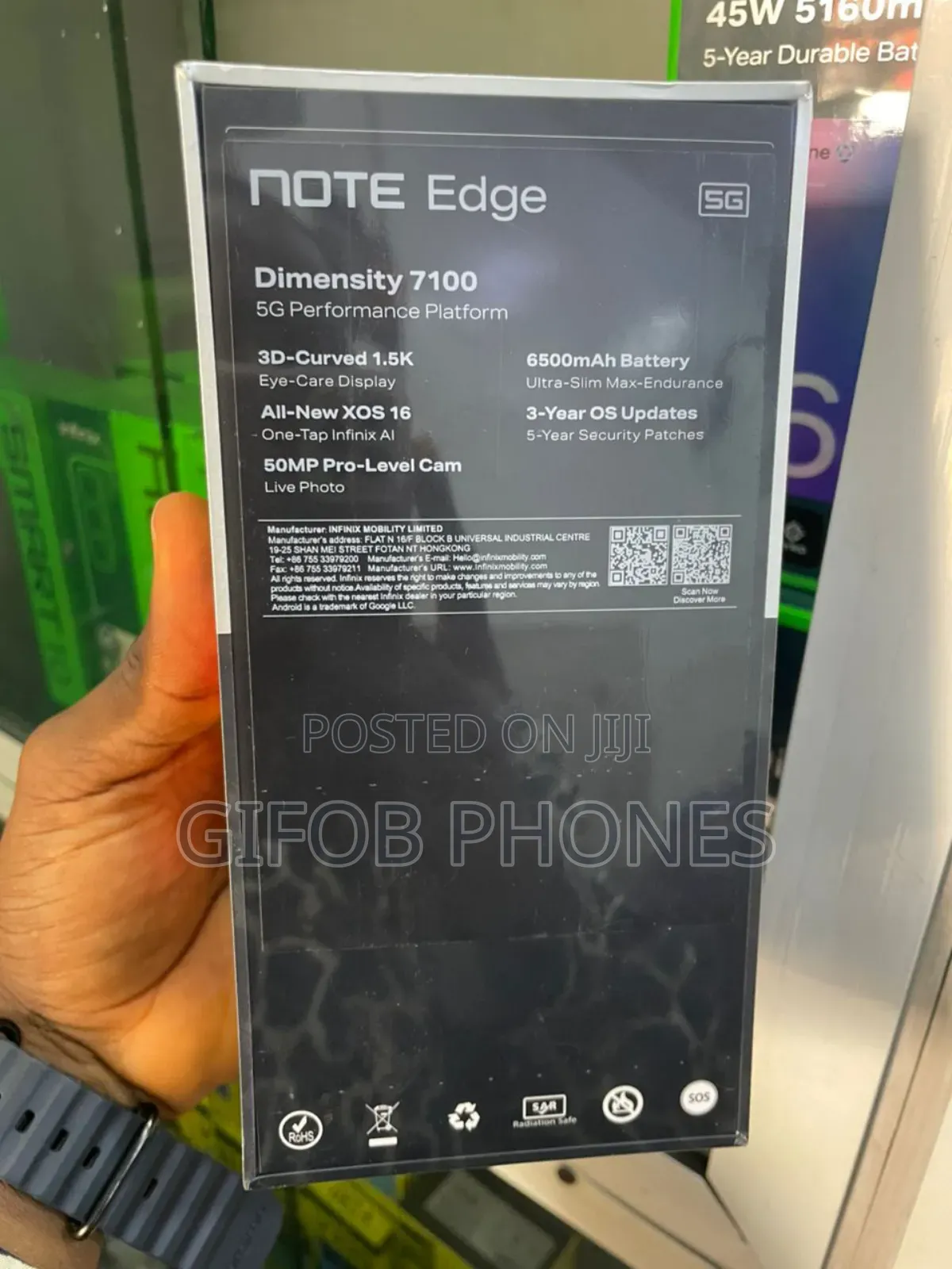 New Infinix Note Edge 128 GB