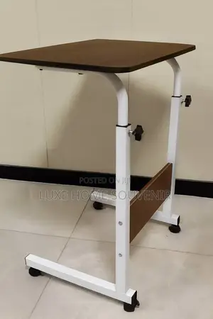 Adjustable Single Laptop Table With Wheel