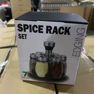 360 Degree Rotating Spice Rack With 6 Bottle