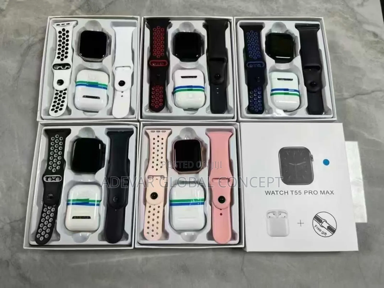 T55 Pro Max Smartwatch Set