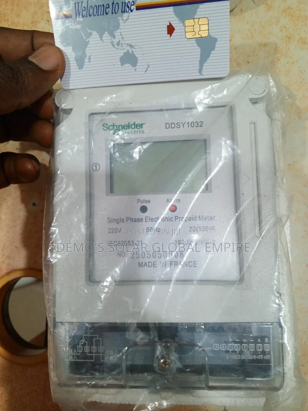 Single Phase Prepaid Meter With Card
