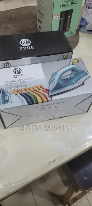Electric Steam Iron With Teflon Soleplate