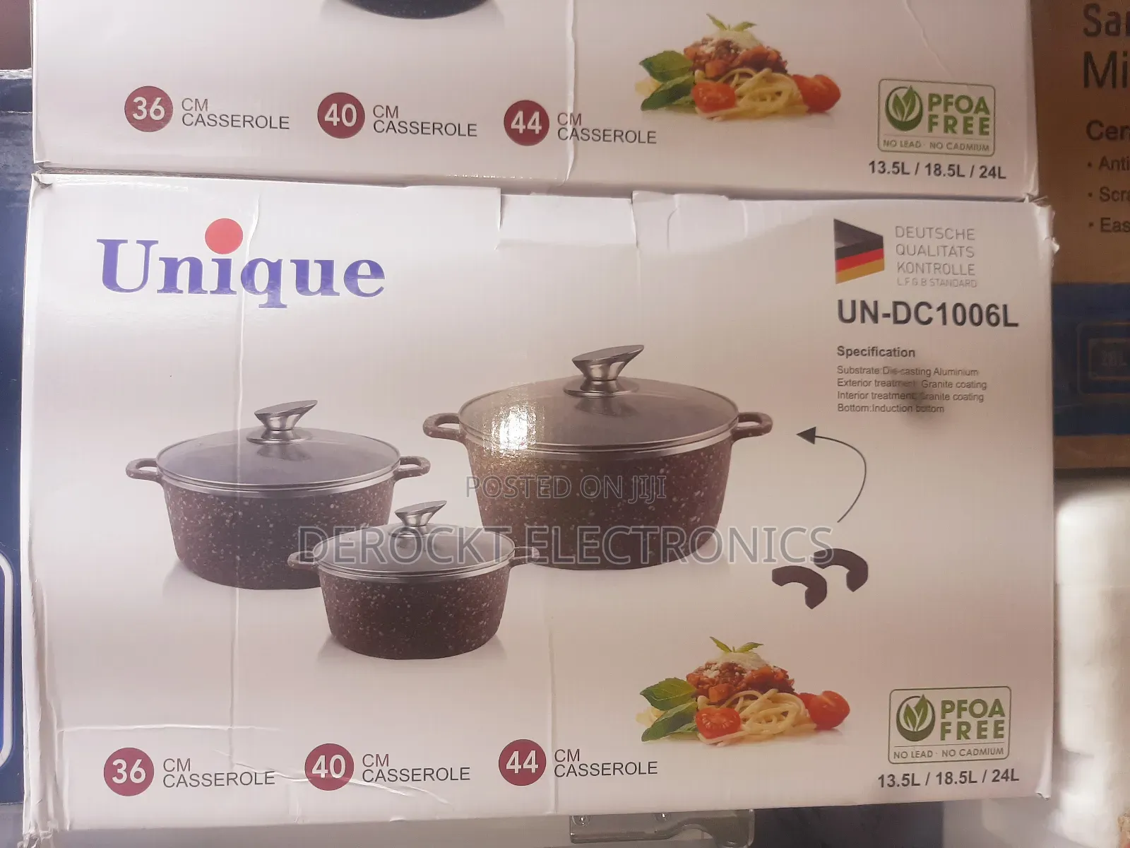 Unique 6 in 1 Big Size Casserole Cookware Set