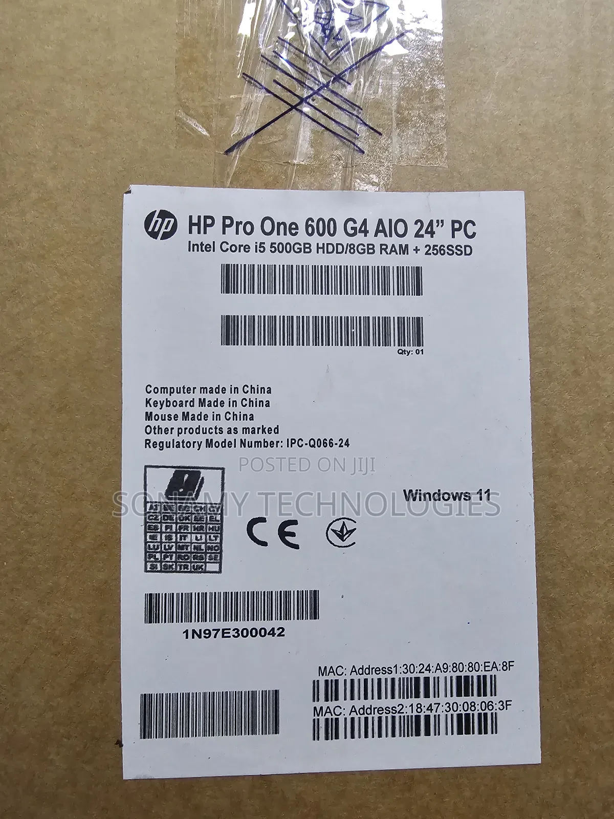 New Desktop Computer HP ProOne 600 8GB Intel Core i5 SSD 256GB