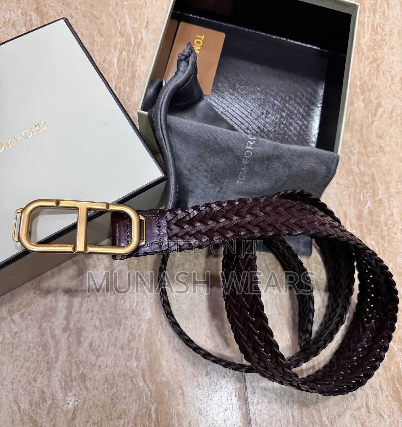 Tomford Leather Belt For Men