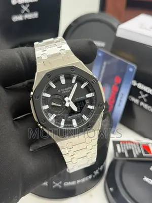 Silver Stainless Steel G-Shock for Men