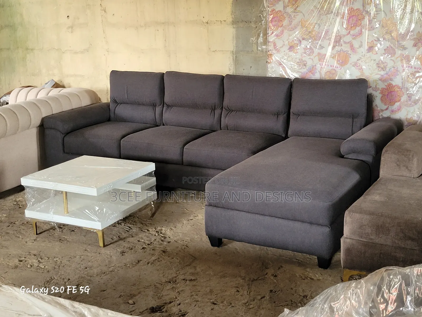 Dark Gray L Couch