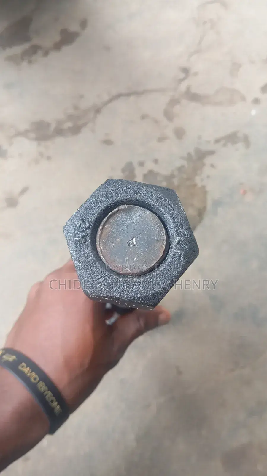 1 1/8 X 14" Stud Bolt Black