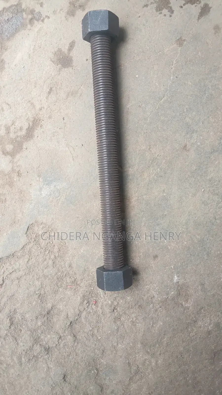 1 1/8 X 14" Stud Bolt Black
