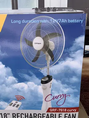 Qasa 18 Inches Rechargeable Standing Fan