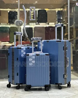Blue Aluminium Frame Luggage- 3set