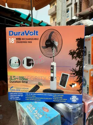 Duravolt Rechargeable Fan18inch 4in1