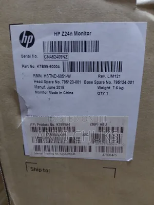 Hp Z24n Narrow Bezel Ips Display 24" Monitor