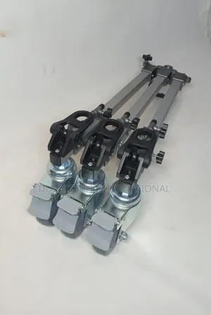 Heavy Duty Silver Tripod Dolly With Stopper