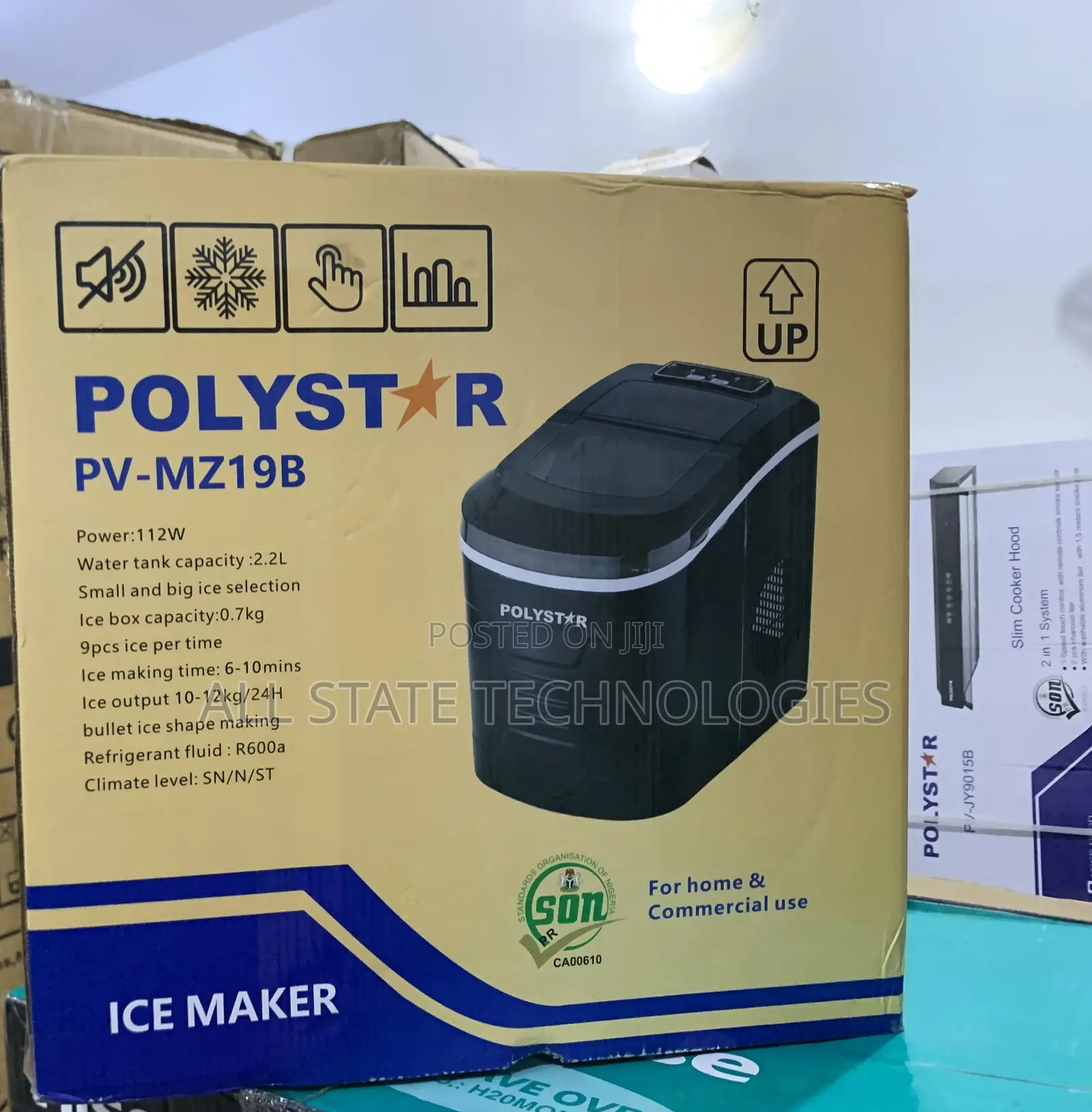 High Performance Polystar Pv-Mz19b Ice Maker 2.2l