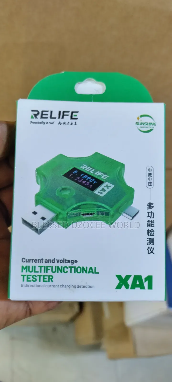 Relief Xa1 Current+Voltage Multifunction Tester Charging Detector Tool