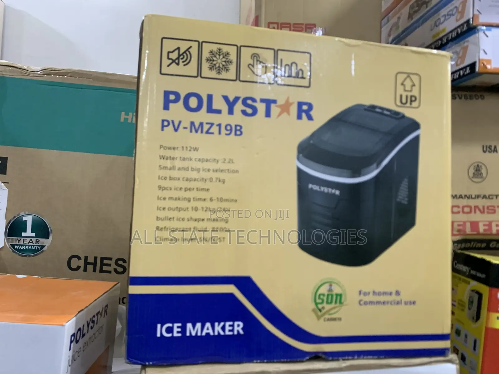 Sleek Polystar Ice Maker 2.2l Pv-Mz19b