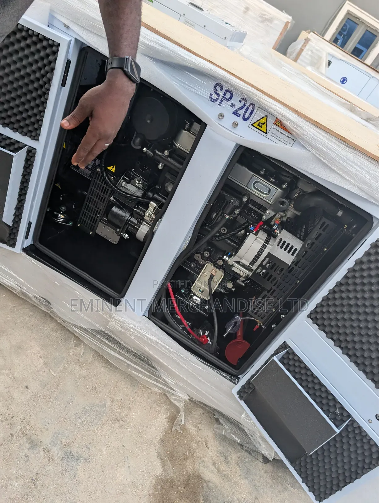 Standard White Soundproof Perkins 20kva