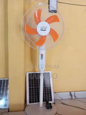 KTJ Solar Rechargeable Standing Fan 16 Inches