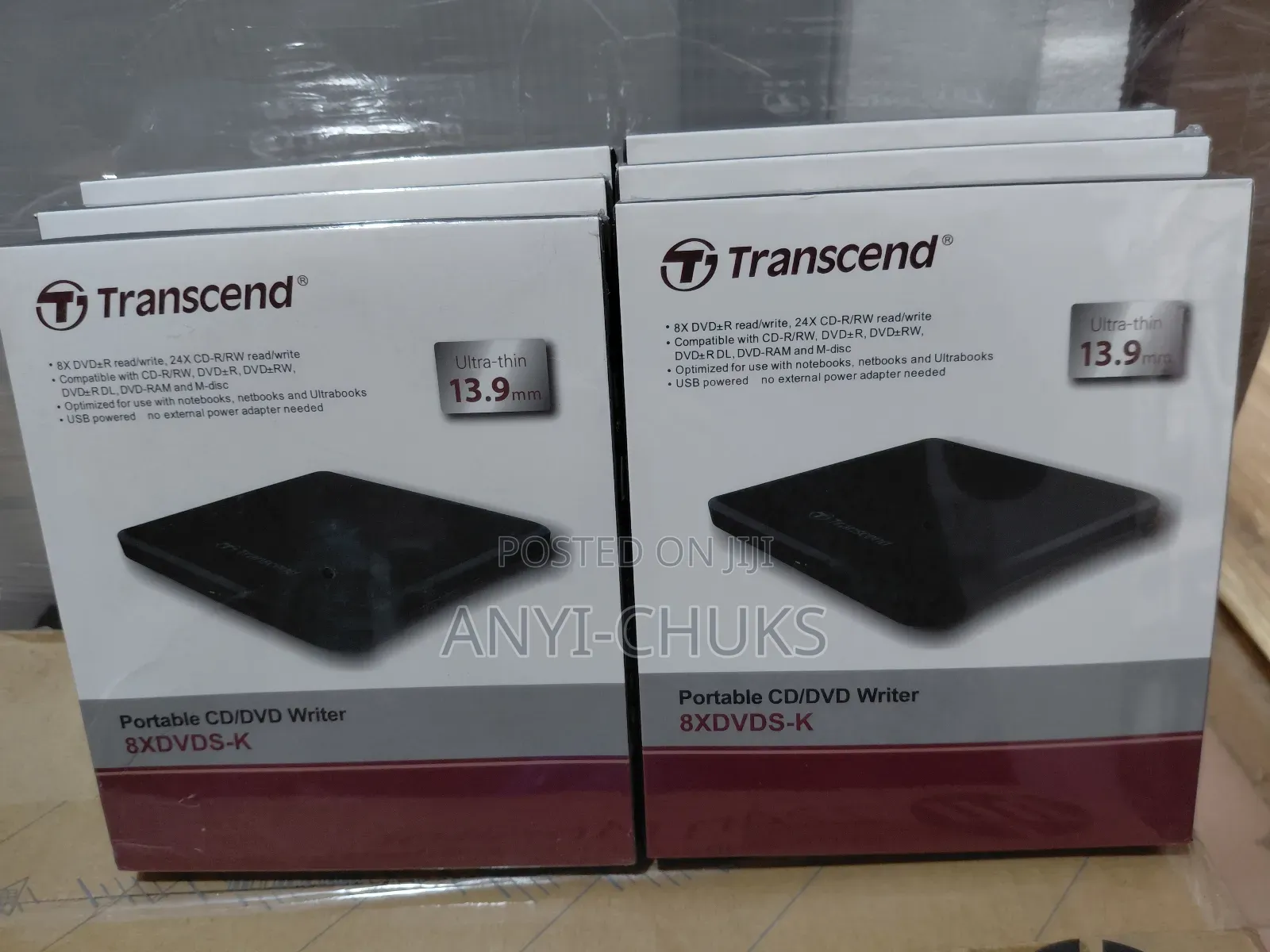 Transcend Portable Cd/DVD Writer 8xdvds-K