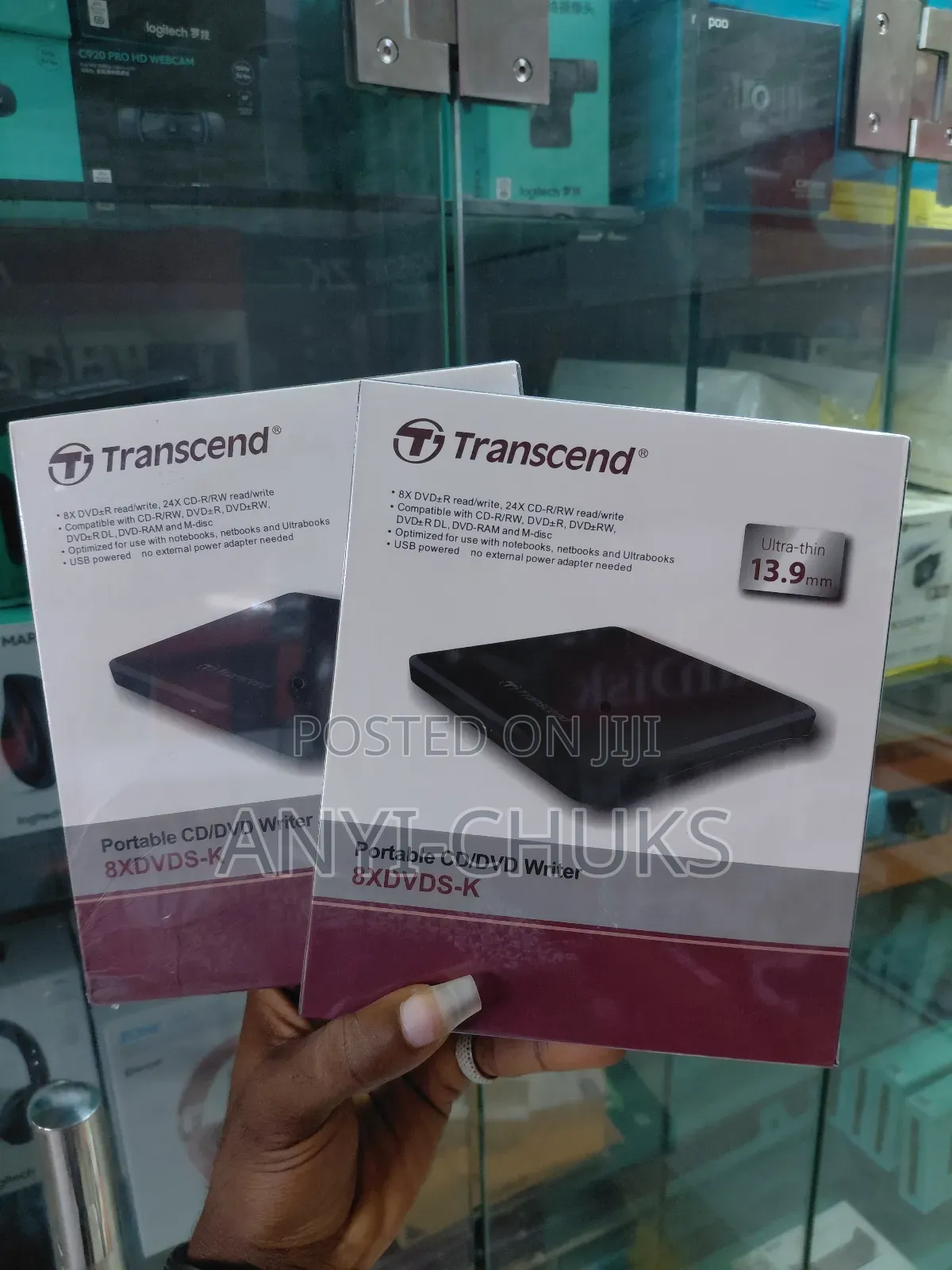 Transcend Portable Cd/DVD Writer 8xdvds-K