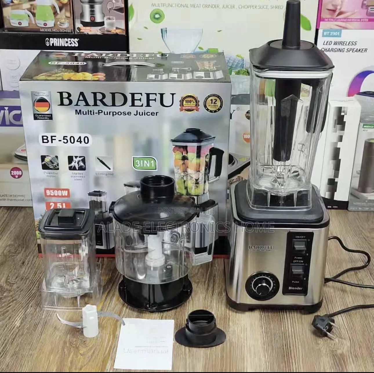 4ltr” Bardefu Multipurpose Blender/Juicer. 5yrs Waranty