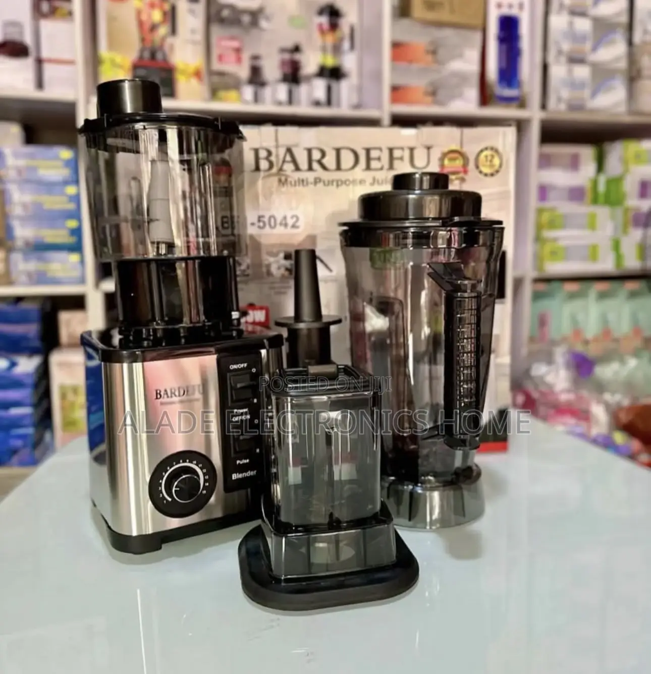 4ltr” Bardefu Multipurpose Blender/Juicer. 5yrs Waranty