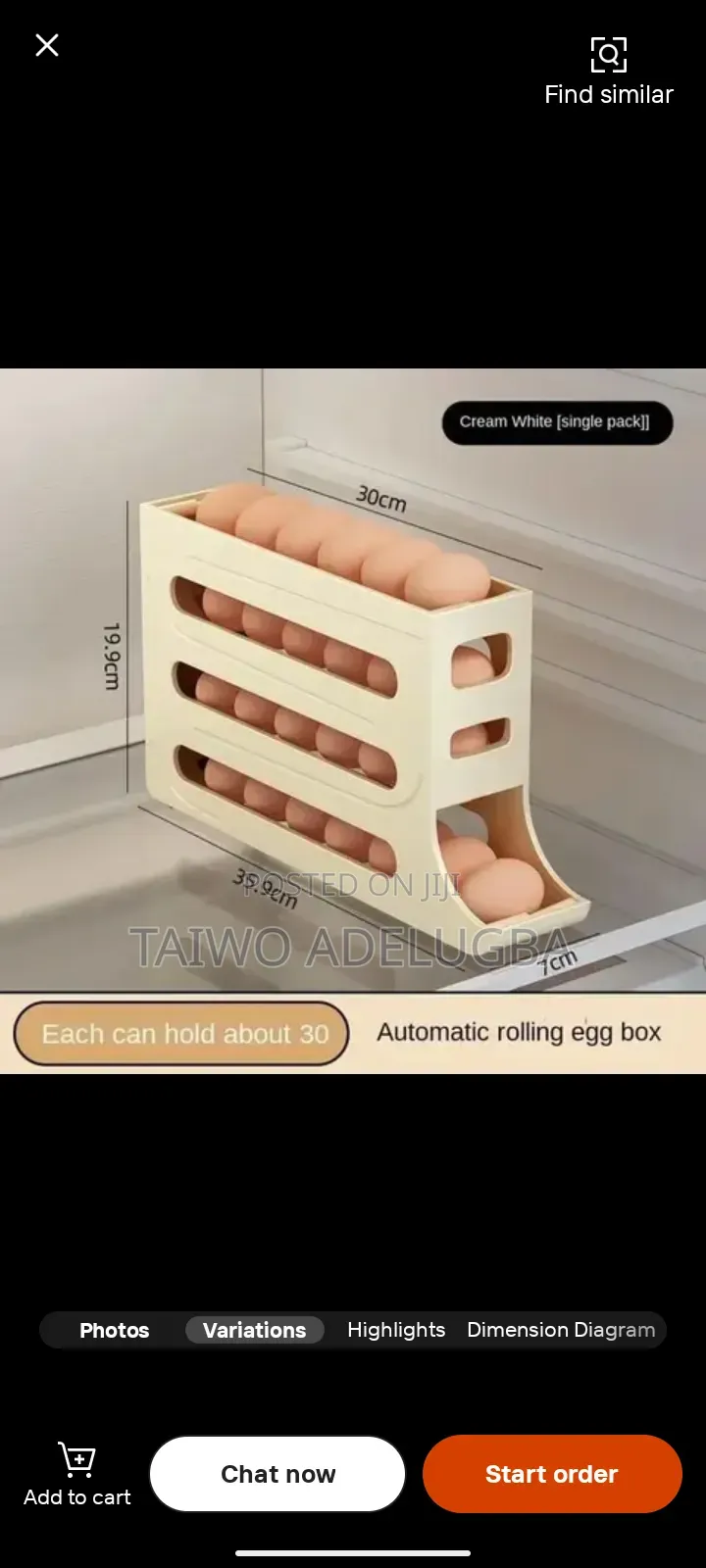 4 Tiers Refrigerator Eggs Rack