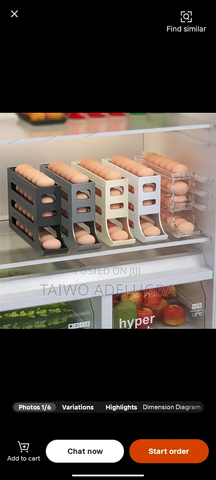 4 Tiers Refrigerator Eggs Rack