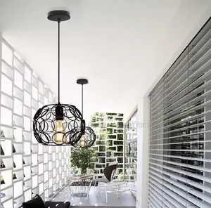Iron Ring Basket Dropping Pendant Light