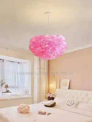 E27 Feather Decor Chandelier