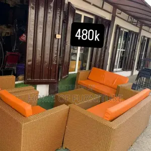 3 Rattan Chairs + Matching Center Table – Imported