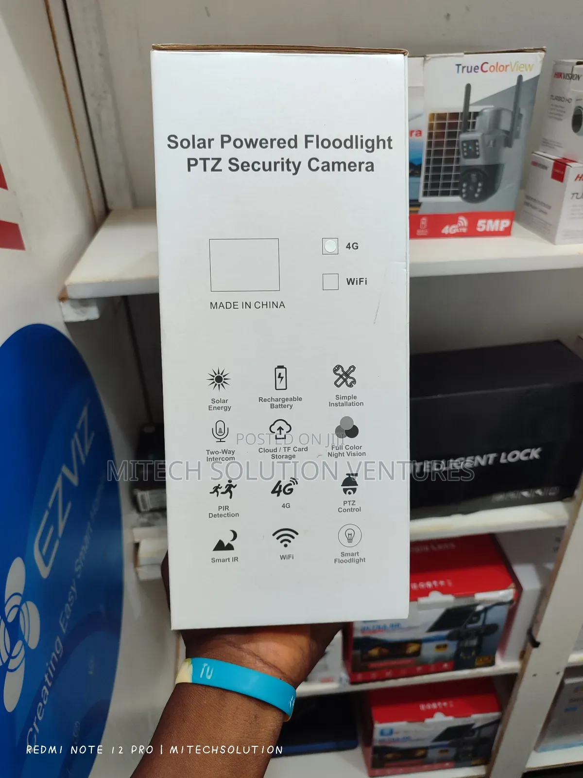 Solar Battery Powered Mini PTZ Camera