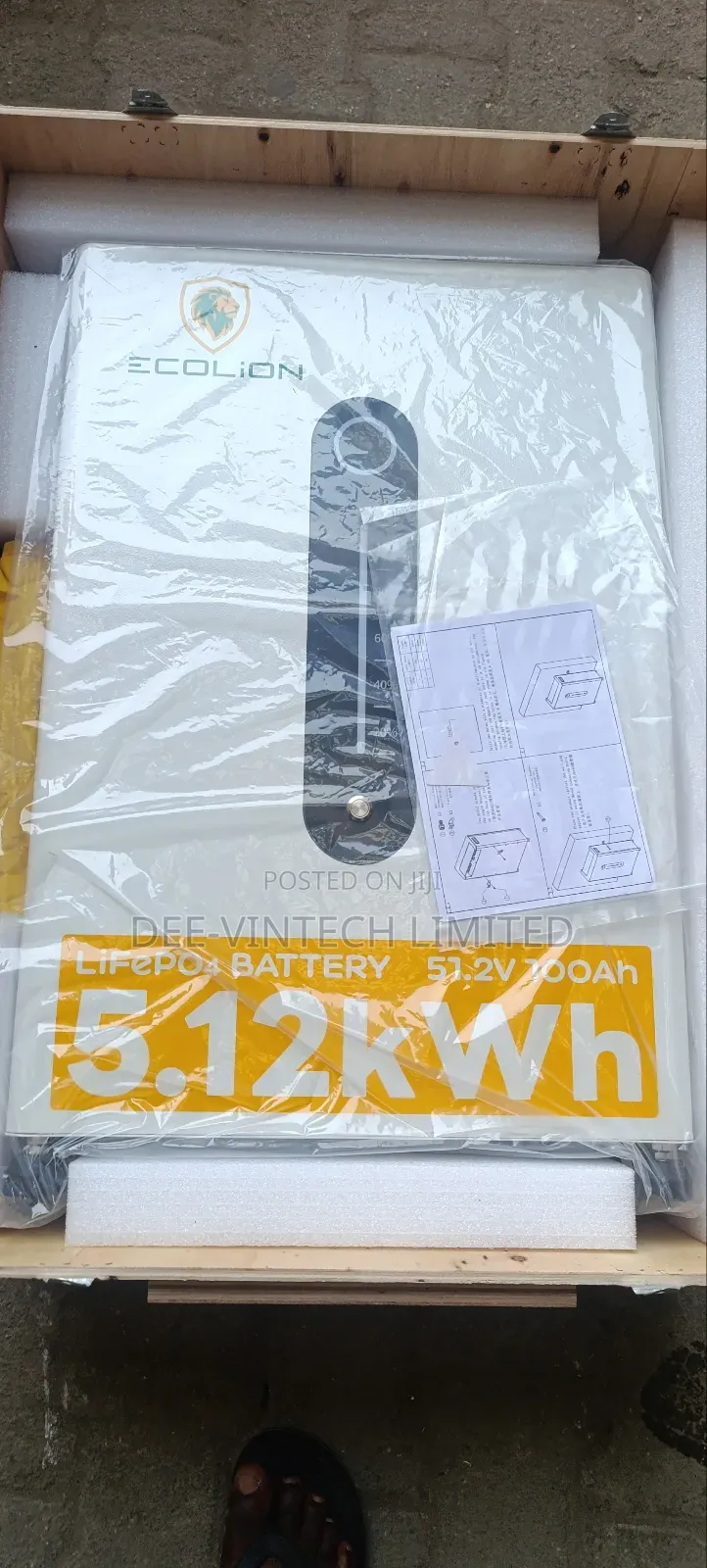 5kwh Ecolion Lithium Battery 48v