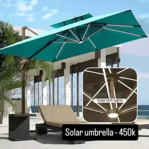 Parasol Solar Umbrella – Outdoor Shade With Light
