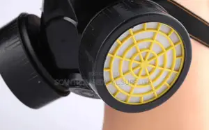 Anti-Chemical Full Face Mask With Vapour Cartridge