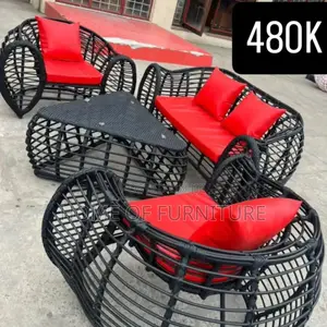 3 Rattan Chairs + Matching Center Table – Imported