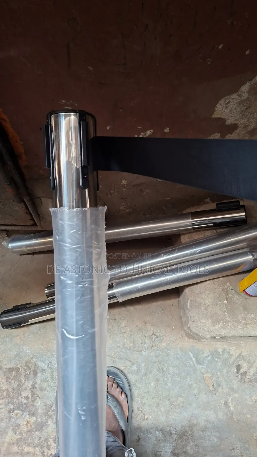 Stainless Silver Stanchion Pole/Queue Control Pole