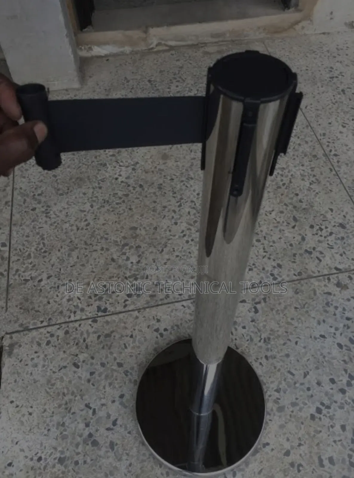 Stainless Silver Stanchion Pole/Queue Control Pole