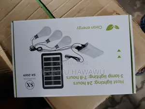 Power Bank With Solar Panel and 3 Bulbs