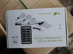 Power Bank With Solar Panel and 3 Bulbs