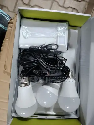 Power Bank With Solar Panel and 3 Bulbs