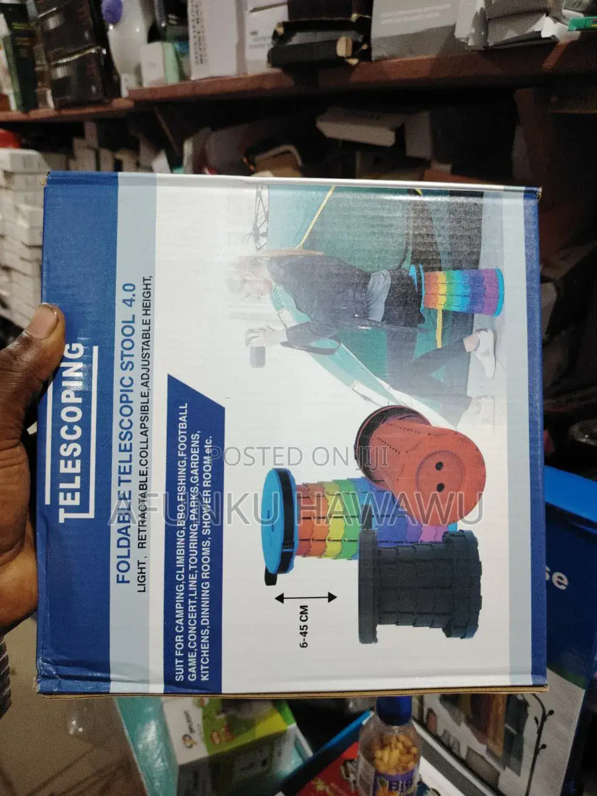 Foldable Telescoping Stool