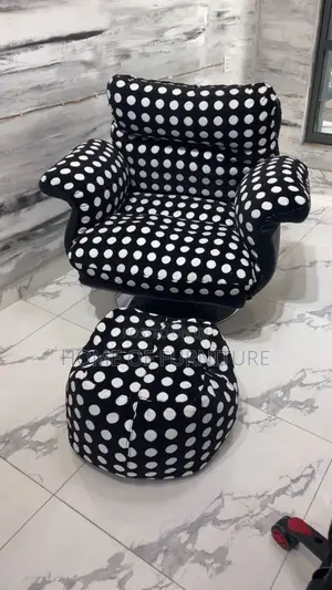 Relaxation Chair With Matching Center Stool – Imported Luxury Set