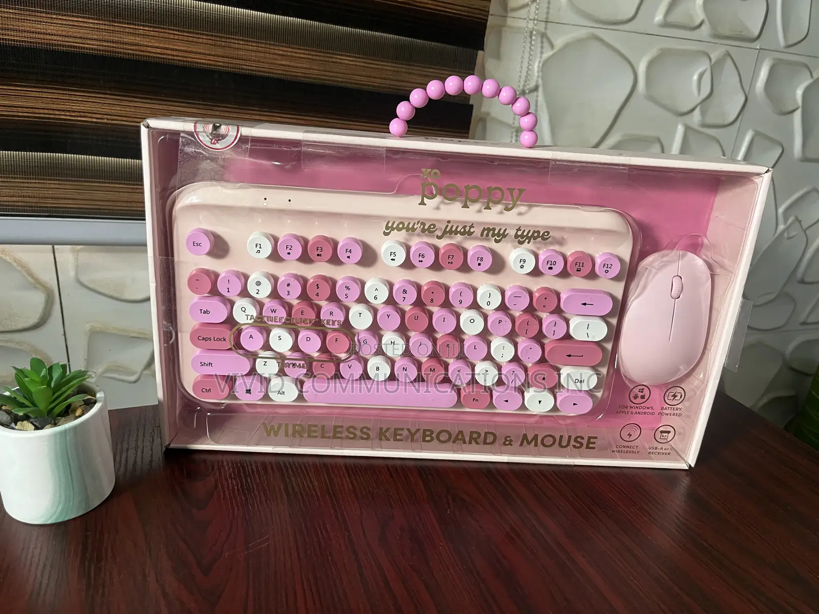Poppy Wireless Keyboard and Mouse