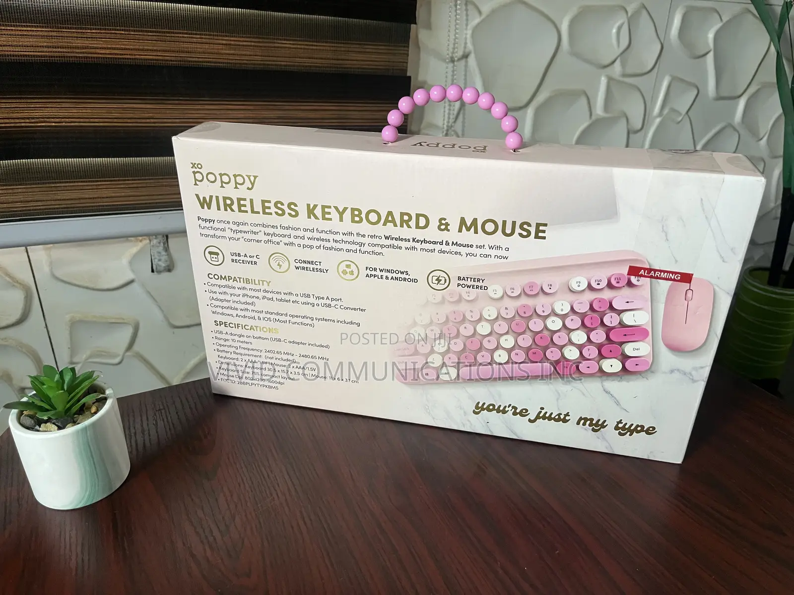 Poppy Wireless Keyboard and Mouse