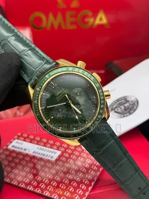 Omega Leather Chronograph Watch